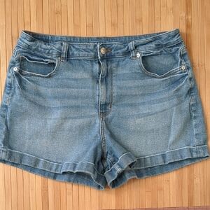 American Eagle Outfitters Light Blue Denim Jean Shorts, Size 14